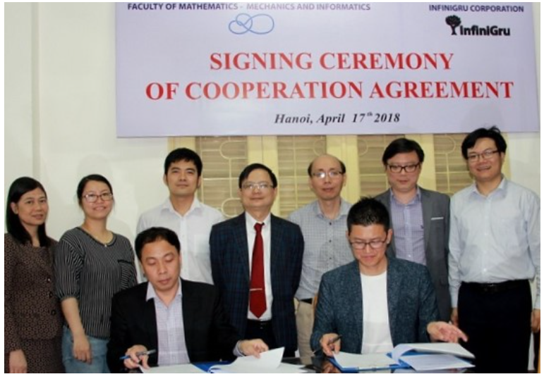 Cooperation signing ceremony with InfiniGru, Korea
